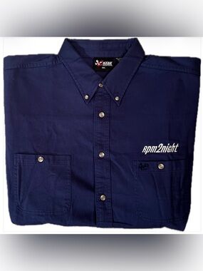 Vintage Chase Authentics RPM2Night ESPN2 NASCAR Button Up Shirt - Y2K - XXL